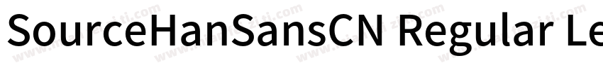 SourceHanSansCN Regular LegacySans字体转换